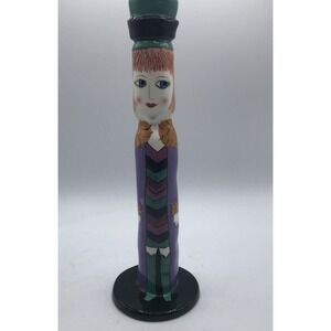 Susan Paley Ganz Candlestick Vase Gina Green Boots Bella Casa‎ Ceramic Lady